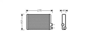 AVA QUALITY COOLING cn6305 -  Теплообменник, отопление салона